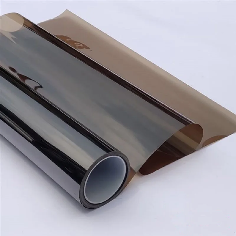 Чайно коричневая Солнцезащитная стеклянная пленка самоклеящаяся защита