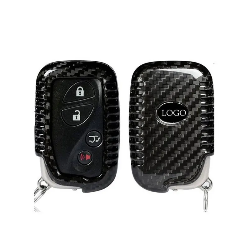 Чехол для автомобильного ключа из настоящего углеродного волокна Lexus CT200H GX400 GX460