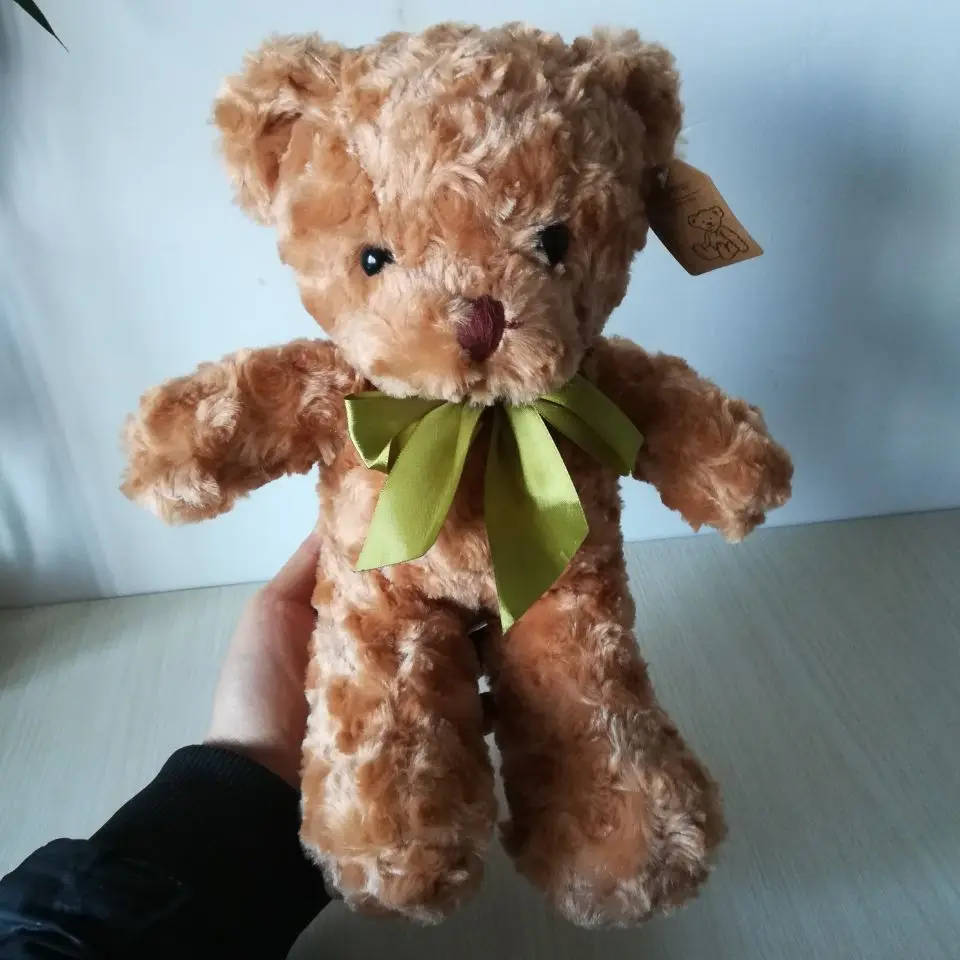 Около 35 см милый плюшевый медведь коричневый мягкая плюшевая игрушка подарок на