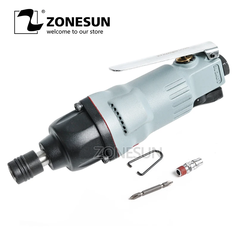 ZONESUN 7228 M6 M8 болт пневматический инструмент воздушный Отвертка сильный мощный