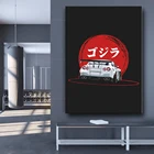 Современное украшение для дома, холст, живопись, ретро плакаты Nissan Gtr 35, художественный принт, модульная Настенная картина для спальни, гостиной, рамки