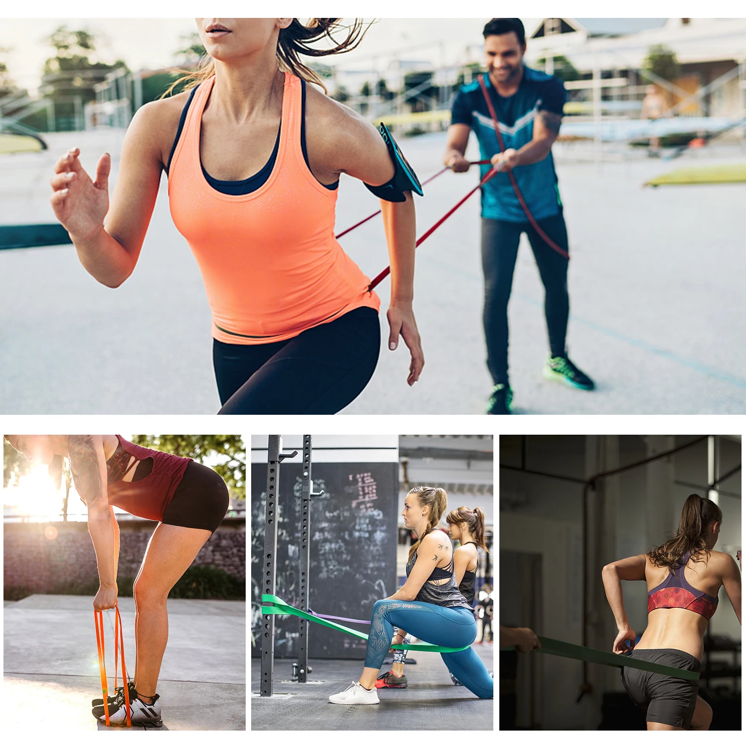 

5 Packs Resistance Bands Pull Up Assist Band Set Powerlifting Workout Exercise Stretch Bands Fitness Equipment for Home Gym