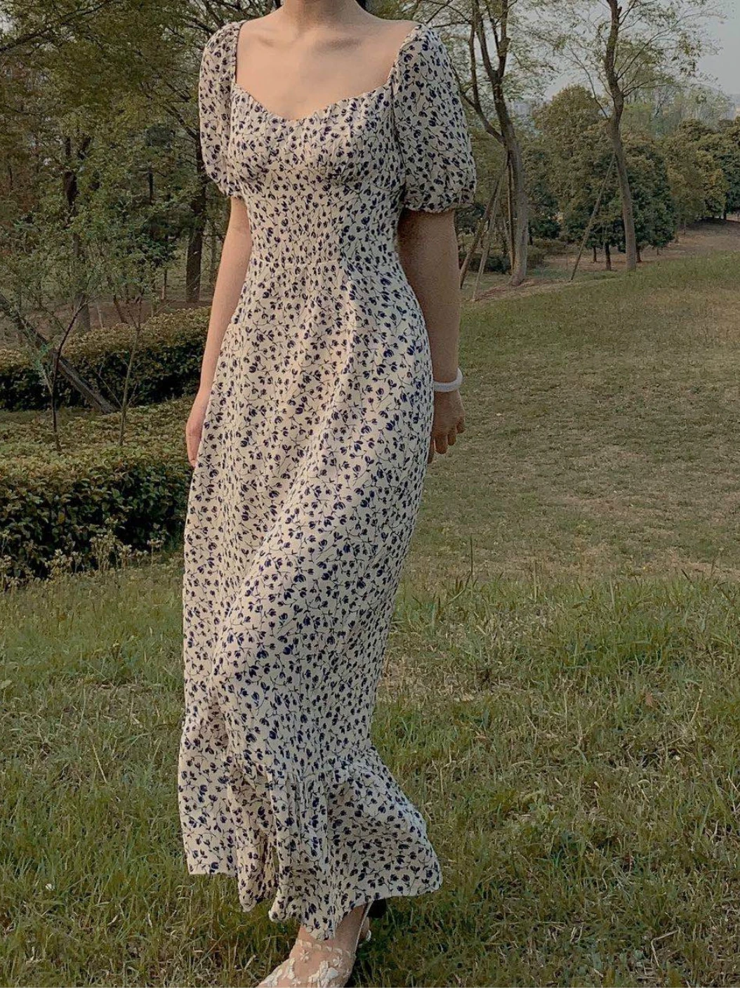 

Женское платье-футляр средней длины, платье с принтом в стиле ретро, весна-лето 2021