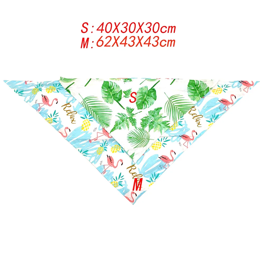 Летняя бандана для собак шарф маленьких банданы хлопковые регулируемые