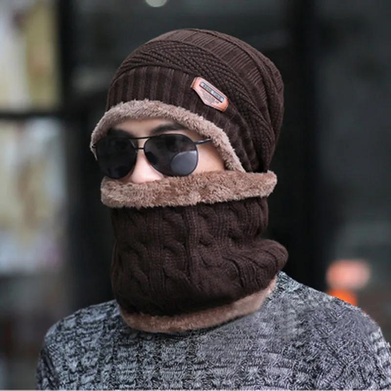 Зимние шапки из кораллового флиса шарфы вязаные зимние для женщин простые теплые