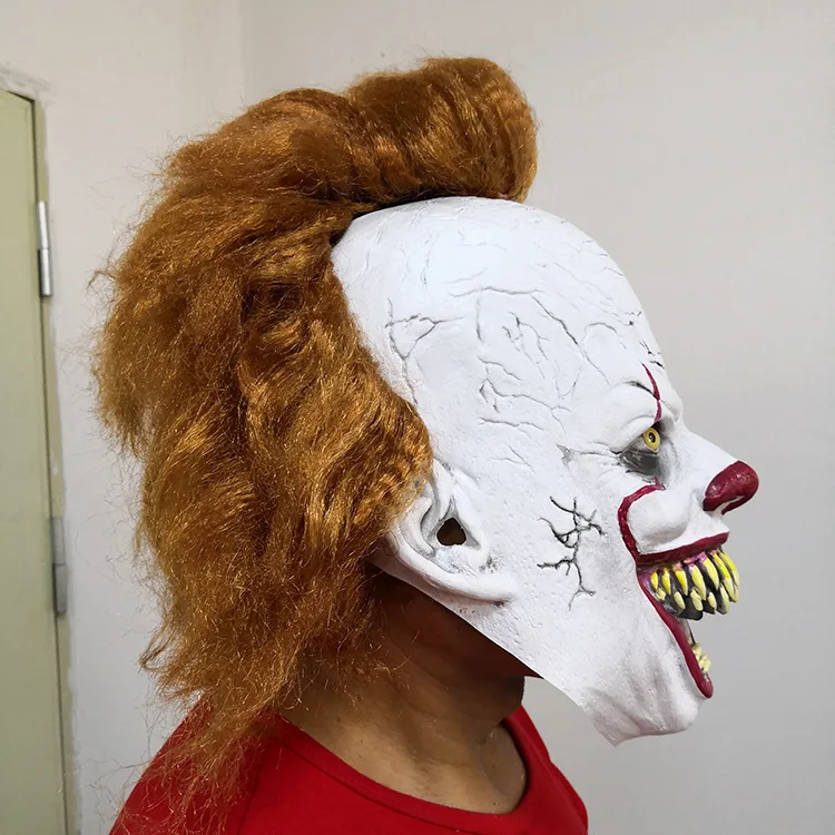 Стивен Кинг это маска Pennywise ужас одежда для клоуна глаза будет сиять клоун