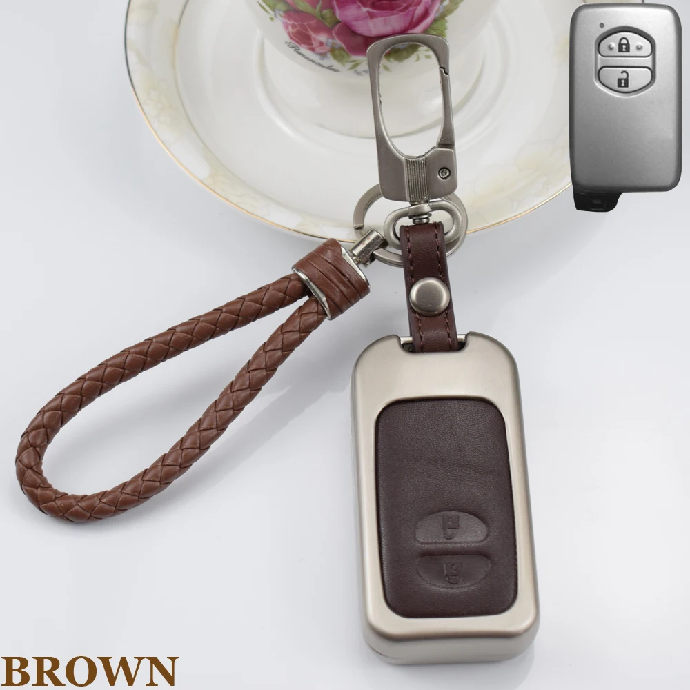 Чехол для автомобильного ключа с 2 и 3 кнопками Toyota Land Cruiser Prado 150 Camry Prius Crown For Subaru 2013