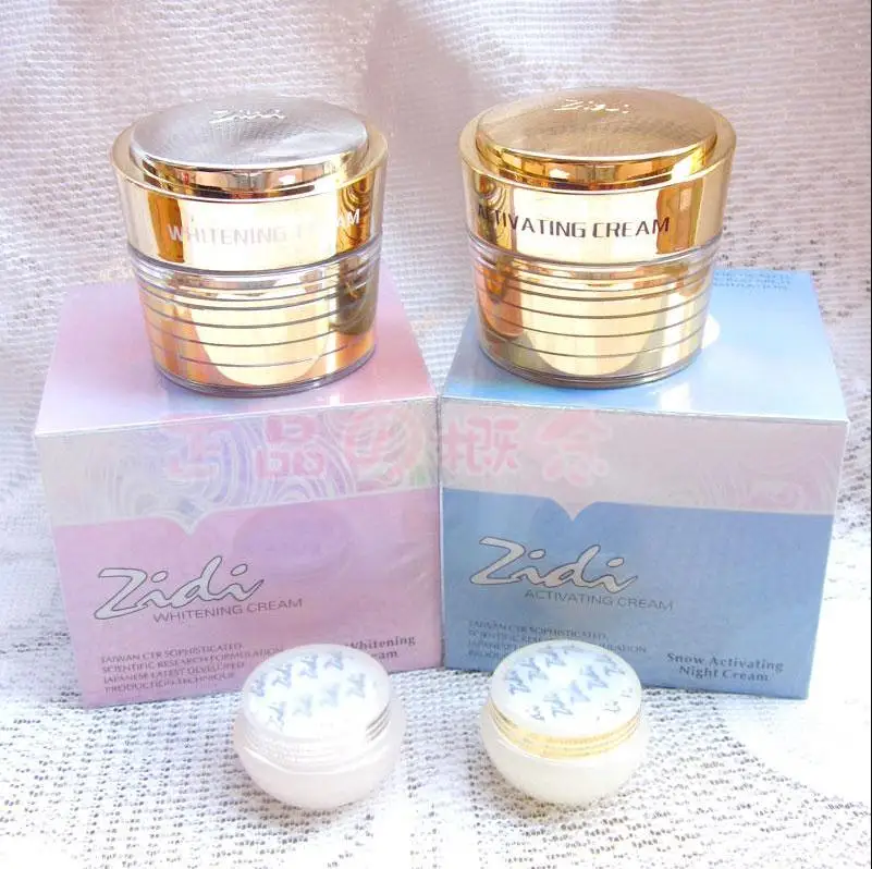 ZIDI snow активирующий отбеливающий дневной и ночной крем набор для выцветания