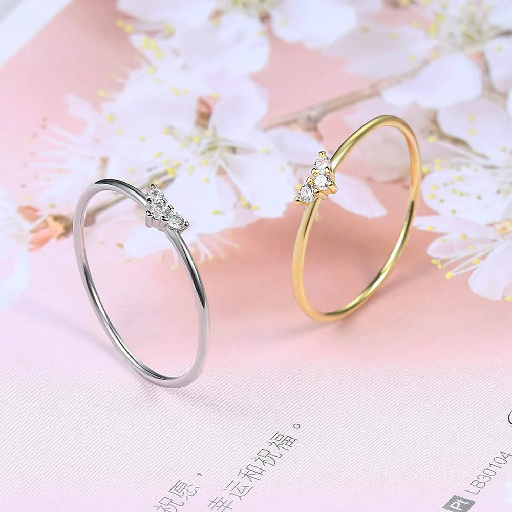Изысканное кольцо Double Fair Slim Love Heart для женщин и девушек подарок на день рождения