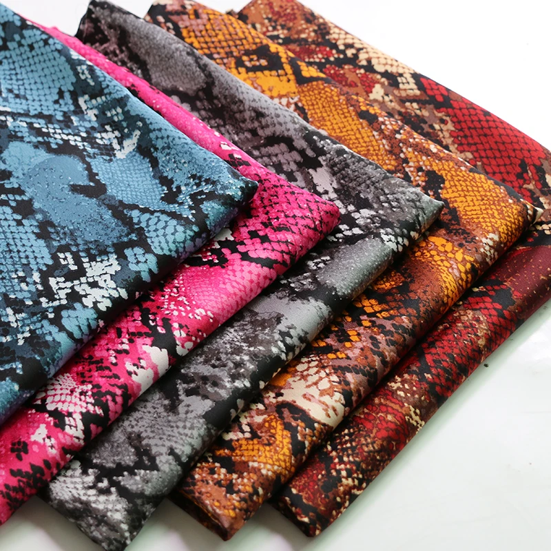 100 см * 150 Африка Змеиный узор мягкий шармёз атласная ткань креп платье шарф