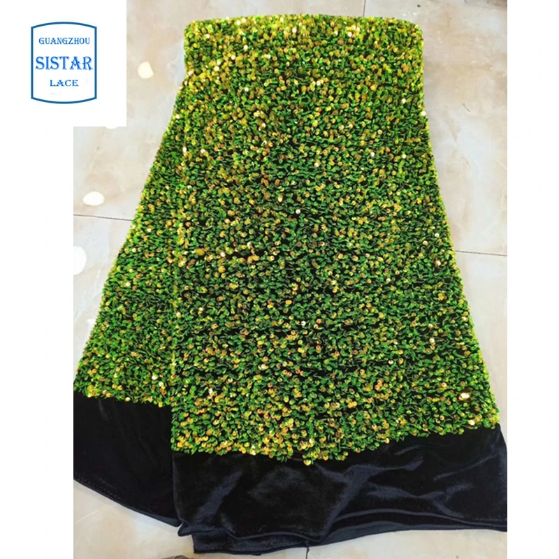 Оптовая продажа Высококачественная полностью блестящая французская кружевная