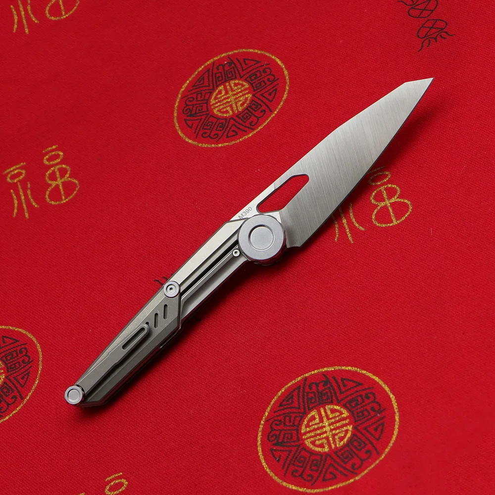 NOC original MT-10 bearing folding knife M390 blade titanium alloy handle outdoor camping hunting fishing fruit knives EDC tools |