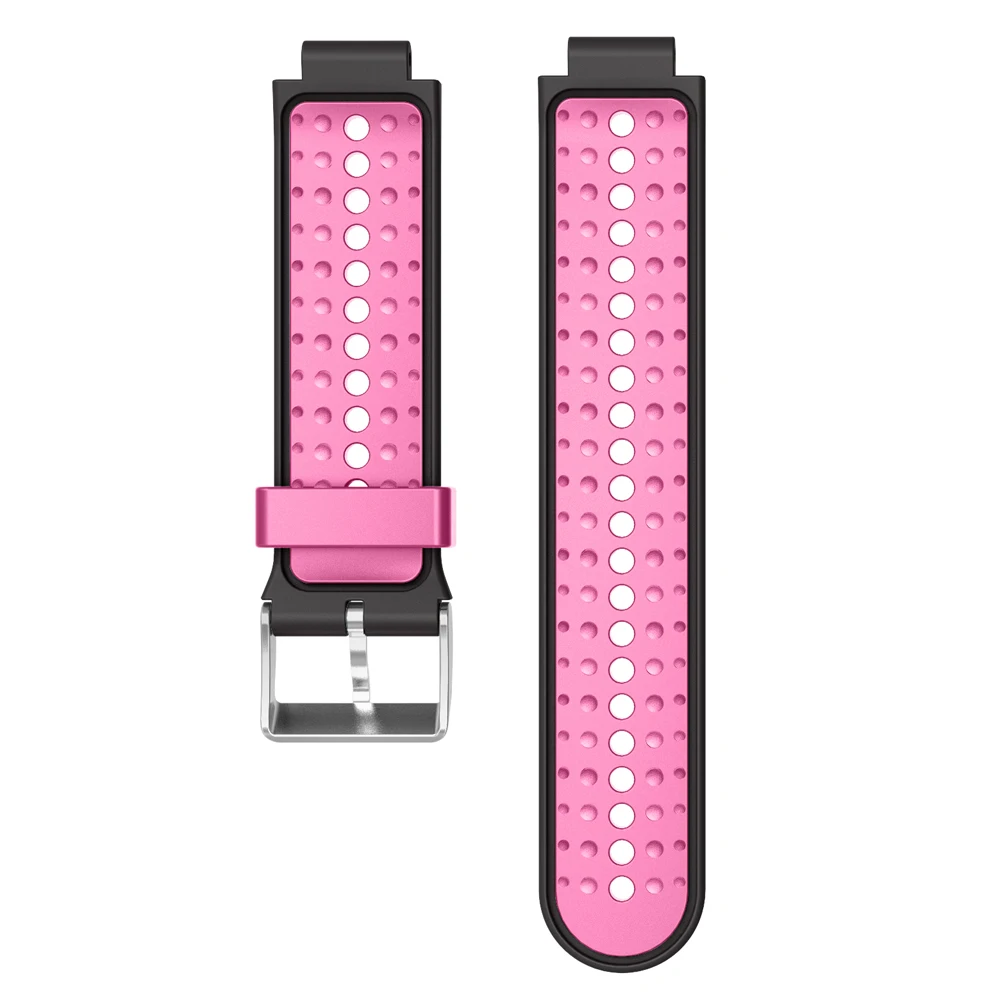 

For Garmin Forerunner Series dual color Silicone Strap For Garmin Forerunner 220/230/235/620/630 Soft Silicone Replacement strap