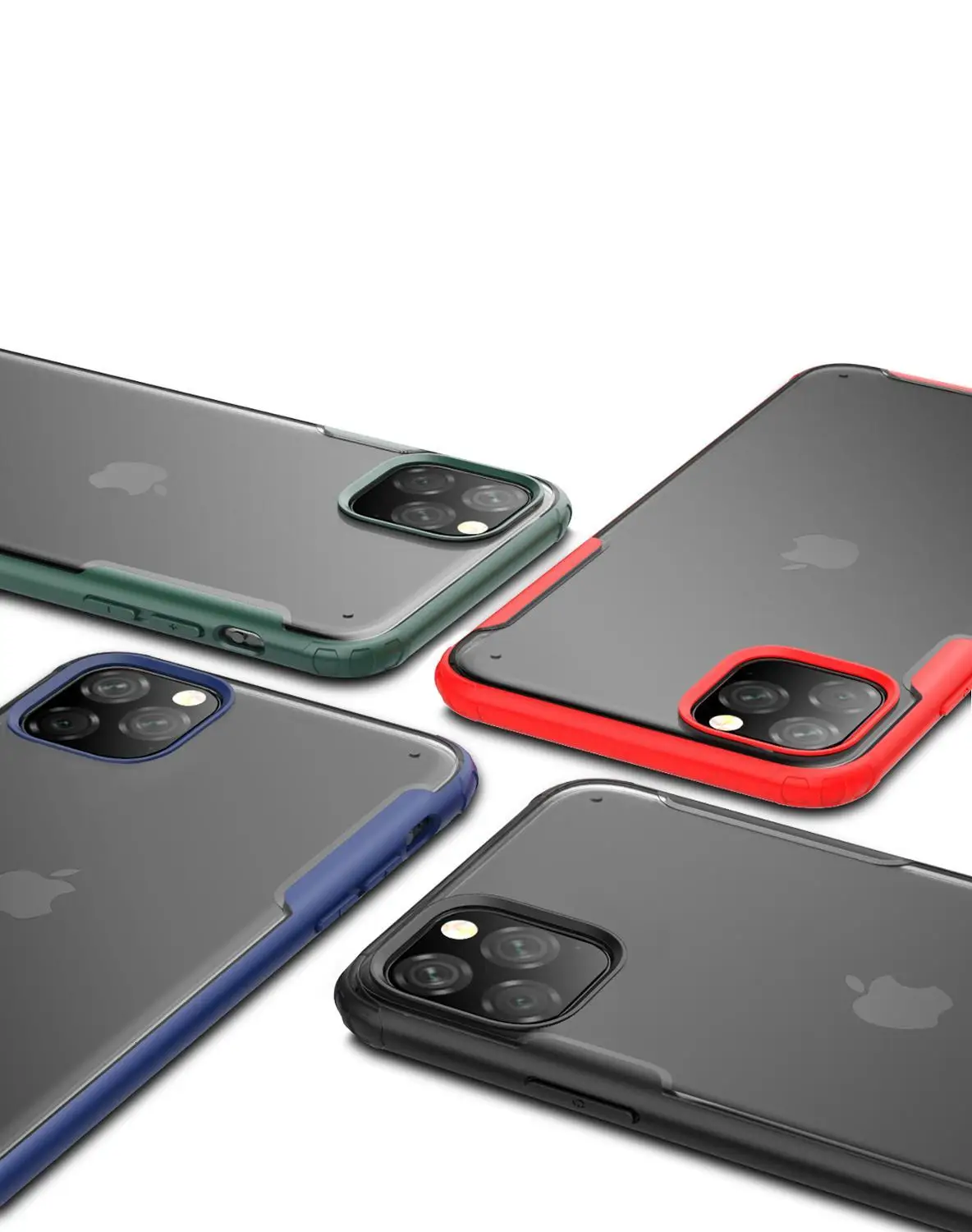 Shockproof Bumper Armor Cases For Apple iPhone 11 Pro XS Max XR X 8 Plus 7 Phone Case Soft Frame Hard PC Back Cover 50Pcs |