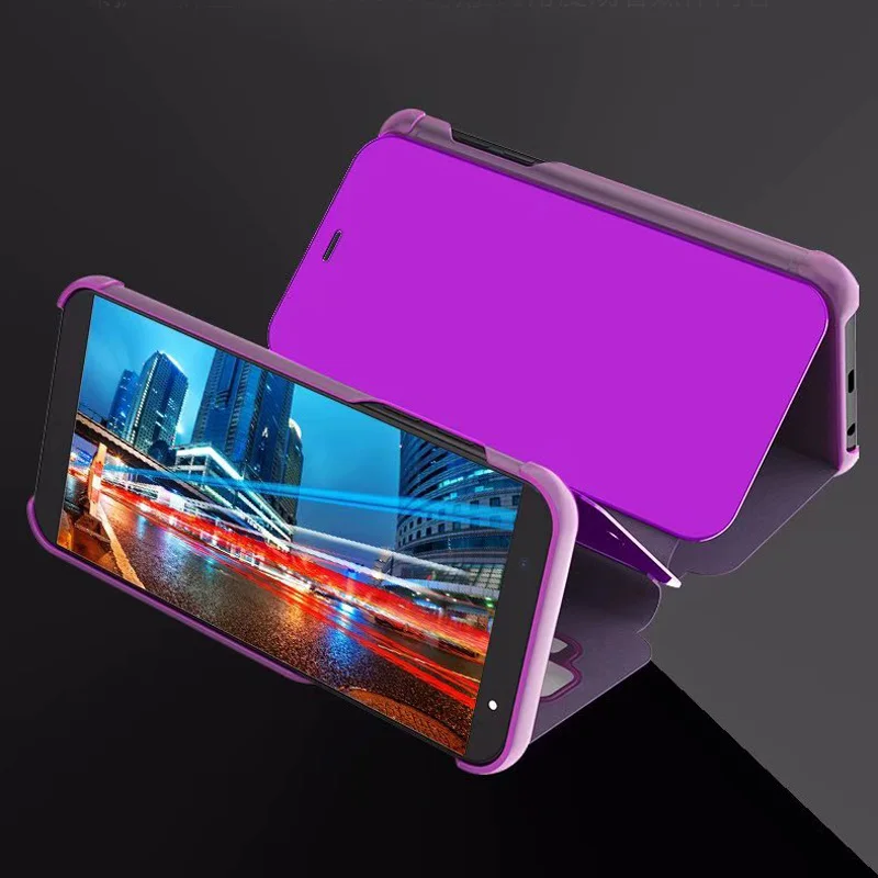 Роскошные откидные Чехлы умный зеркальный Чехол для мобильного телефона Redmi 5 Plus