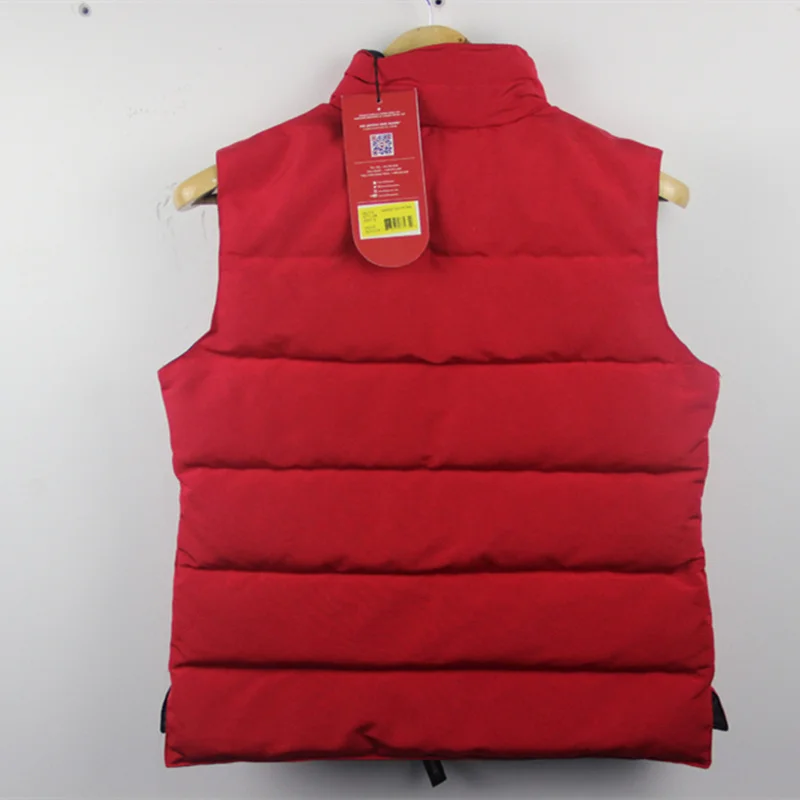 

Brand Winter Autumn woman warm vest 90% white goose down filling Casual Slim waistcoat With brand LOOG tag 1:1
