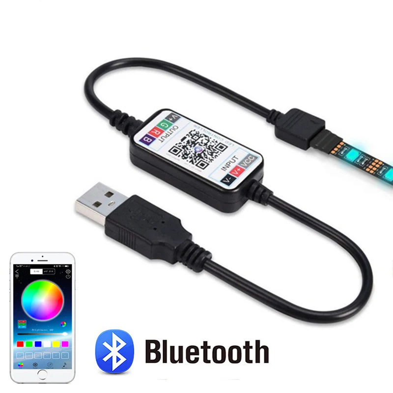 Смарт-контроллер для светодиодной ленты RGB USB Bluetooth 5 В 4 контакта | Освещение