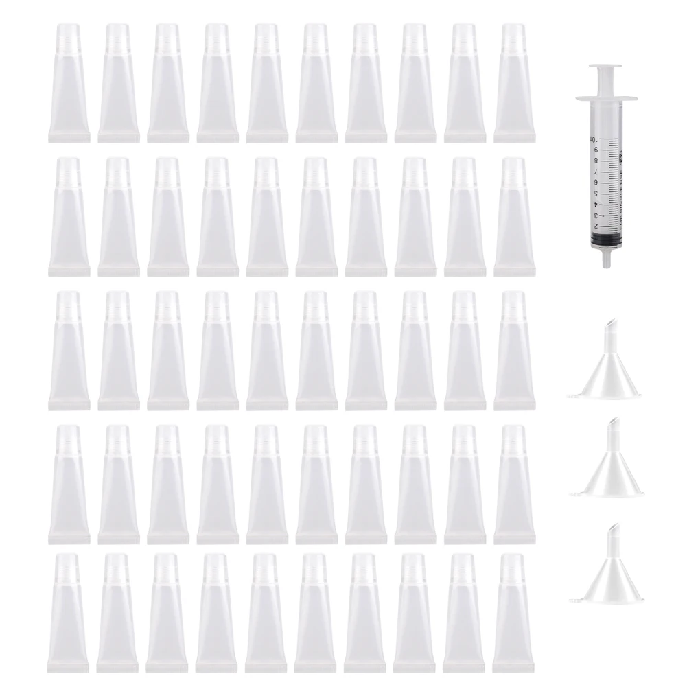 50 шт. косой рот Сделай Сам блеск для губ добавка трубки косметический суб розлив