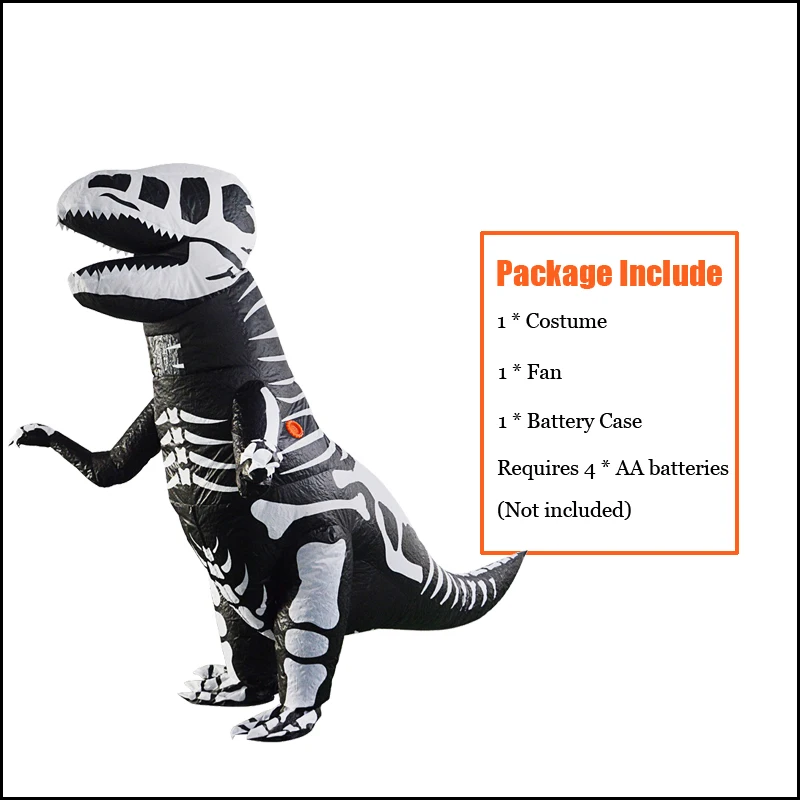 Костюм-талисман для взрослых надувной костюм в виде скелета с зомби и костей