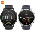 Оригинальные цветные Смарт-часы Xiaomi NFC 1,39 дюйма AMOLED GPS фитнес-трекер 5ATM водонепроницаемый спортивный пульсометр Mi Watch Color