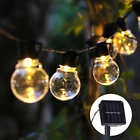 20 30 шаровых лампочек, светодиодный светильник, цепь, глобус, лампа, светильник, s, СолнечнаяUSB, EUUS, Вилка питания, Садовая, Свадебная вечеринка, украшение