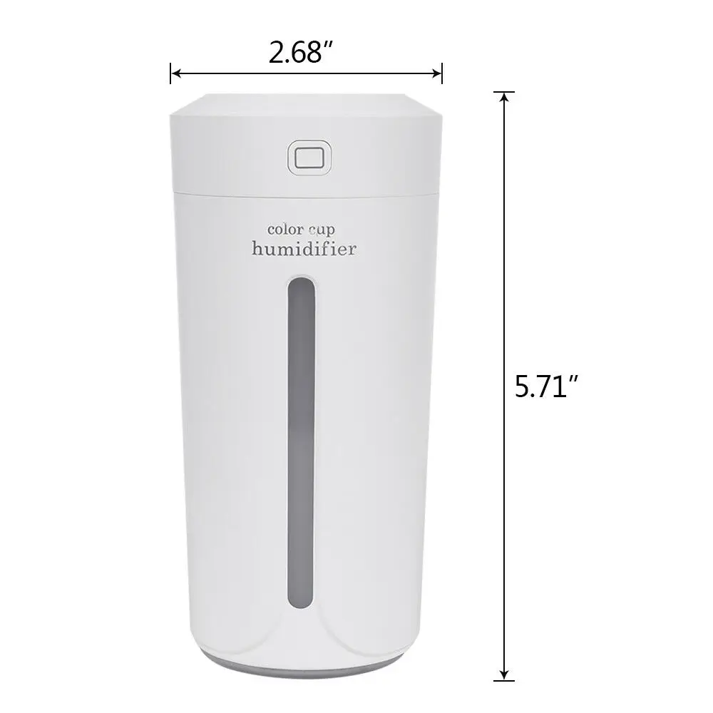 Портативный Автомобильный увлажнитель воздуха диффузор эфирное масло с 7