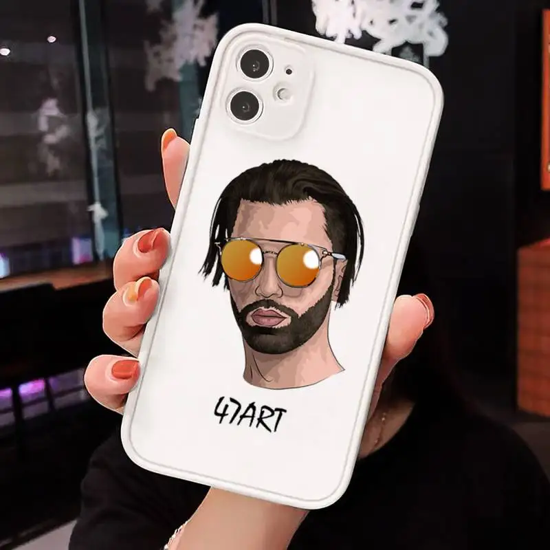 

PNL QLF Phone Case Matte transparent For White iPhone 12 Mini 11 Pro XR XS Max 7 8 Plus X Back Cover