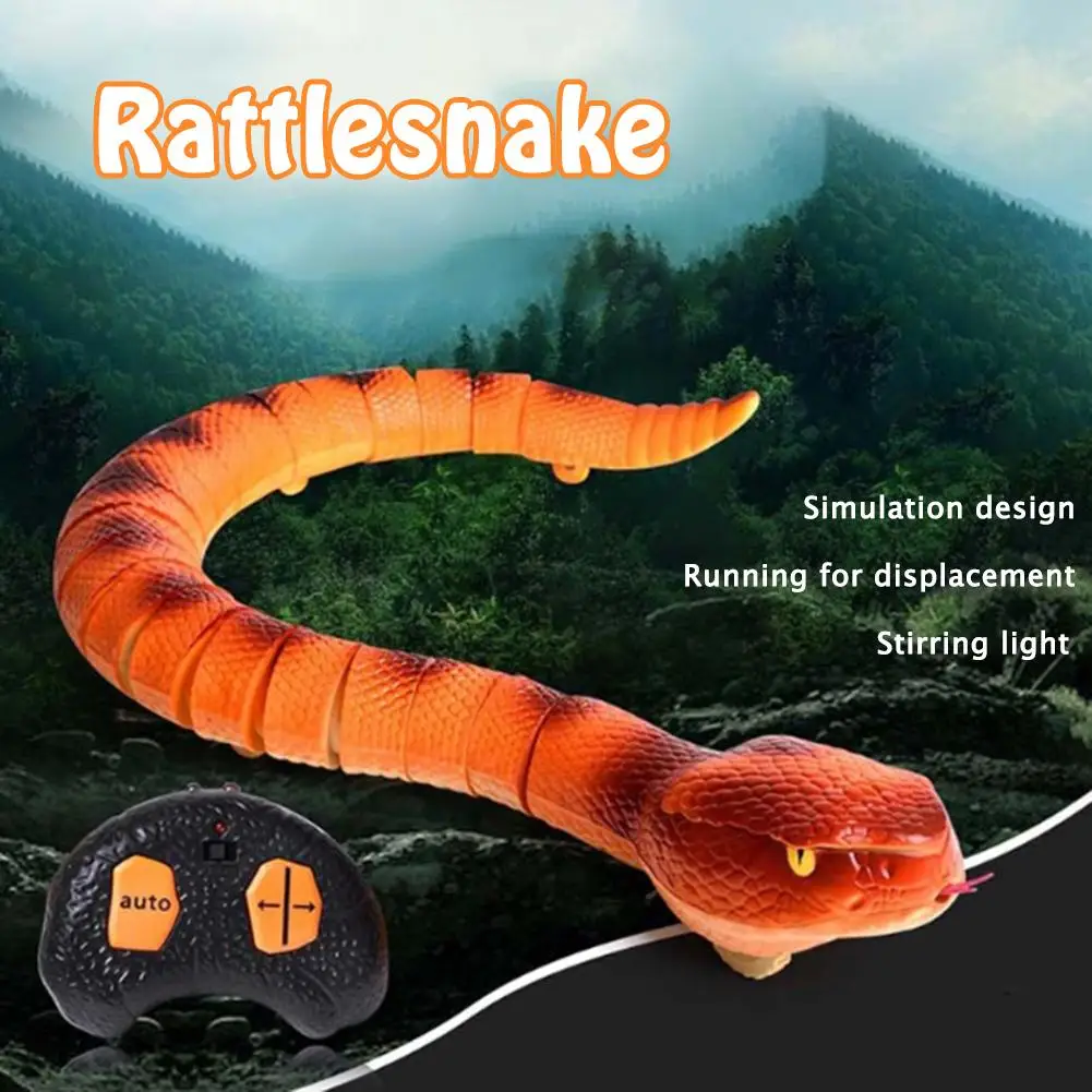 Реалистичная электрическая Змея с дистанционным управлением змей игрушка для
