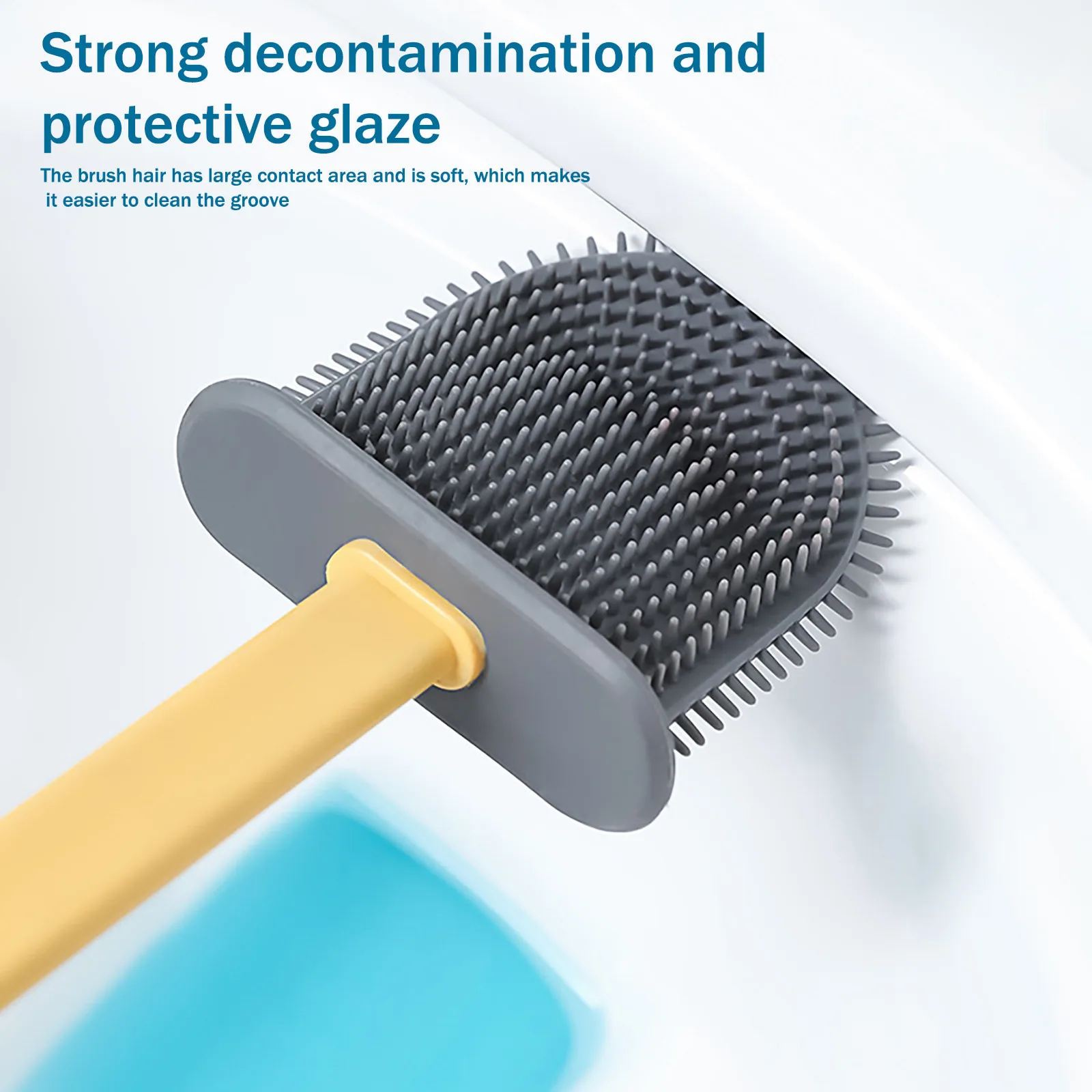 

Bathroom Toilet Cleaning Tools Silicone Toilet Brush With Toilet Brush Holder Creative Cleaning Brush Set Cleaning Tools