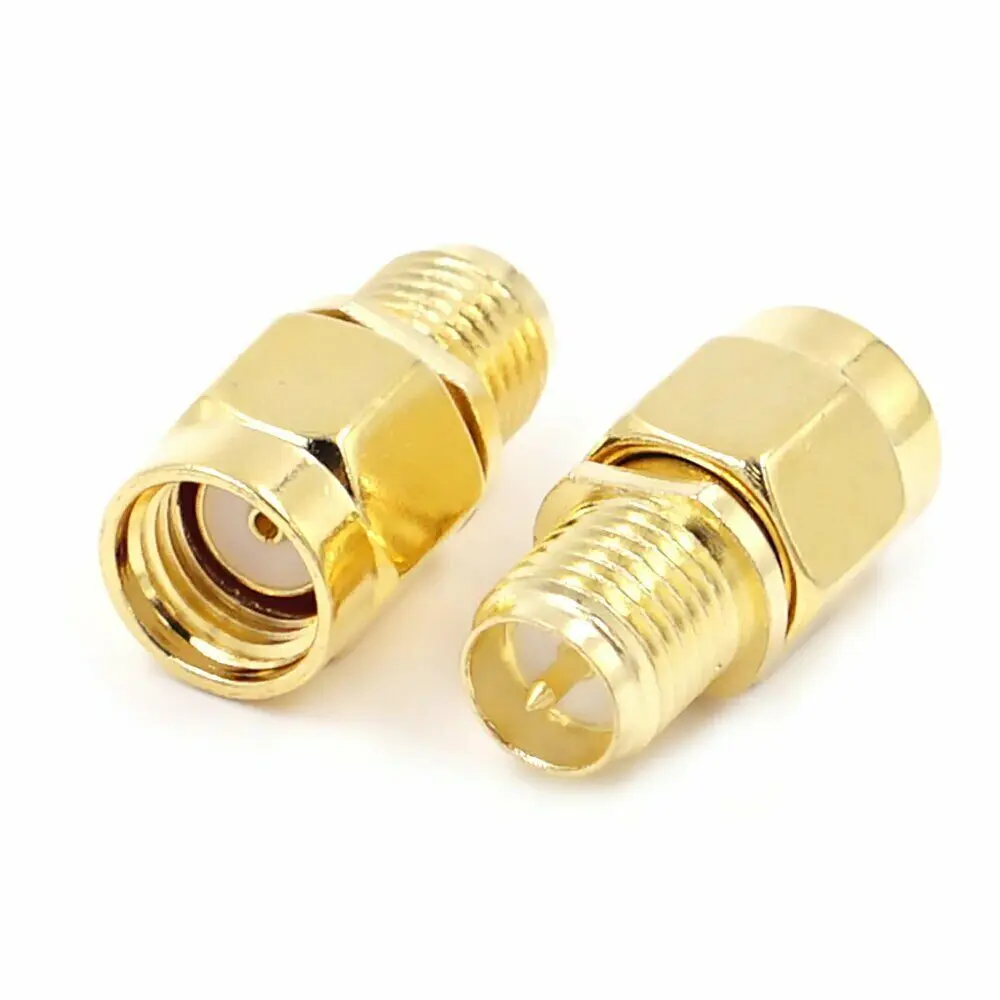 

2x SMA Male (female pin) to RP-SMA Female (male pin) RF Adapter