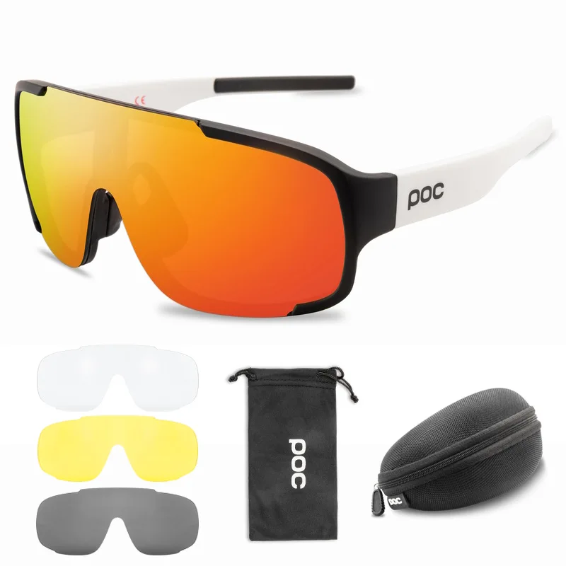

4 Lens Cycling Goggles Outdoors Motion Bicycle Bike Goggles UV400 Men's Sunglasses Riding MTB Mountain Bike Women's Eyeglass
