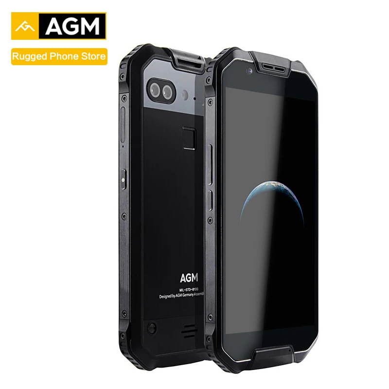 AGM X2 SE Android 7,1 прочный смартфон 6+ 64G 5," AMOLED экран IP68 водонепроницаемый 6000 мАч две sim-карты 16,0 Мп фронтальная камера