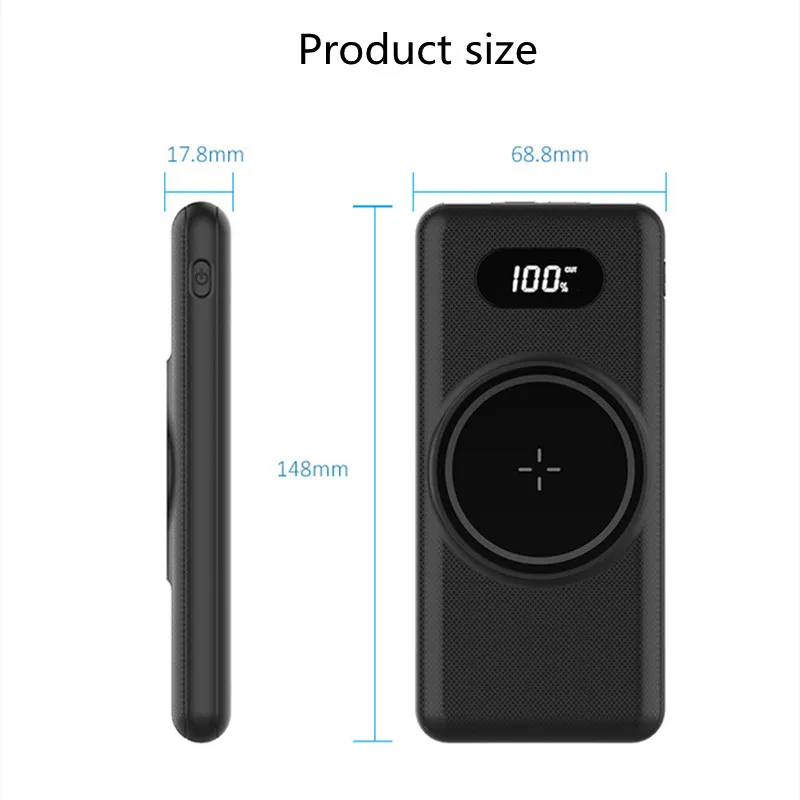 

For MagSafe Power Bank 10000mAh Power Pack For iPhone 12 Pro Mini Max Wireless Charger Wireless Charging Mobile Power Supply