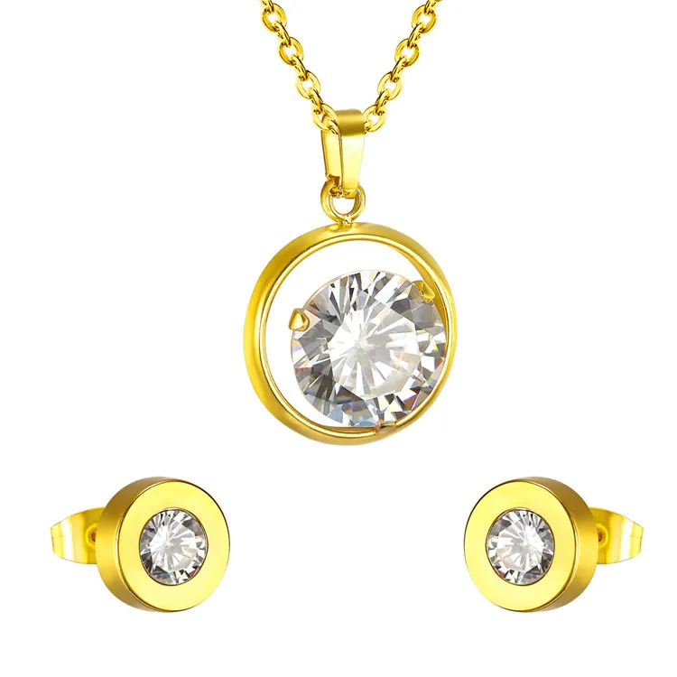 LUXUKISSKIDS женский свадебный комплект ювелирных изделий из циркона в Дубае набор