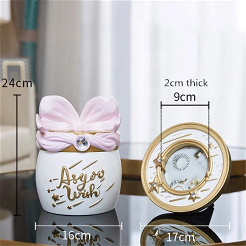 

WU CHEN LONG Creative Candy Jar With Lid Home Decor Girl Heart Snack Dried Fruit Storage Storage Jar Birthday Gift A2136