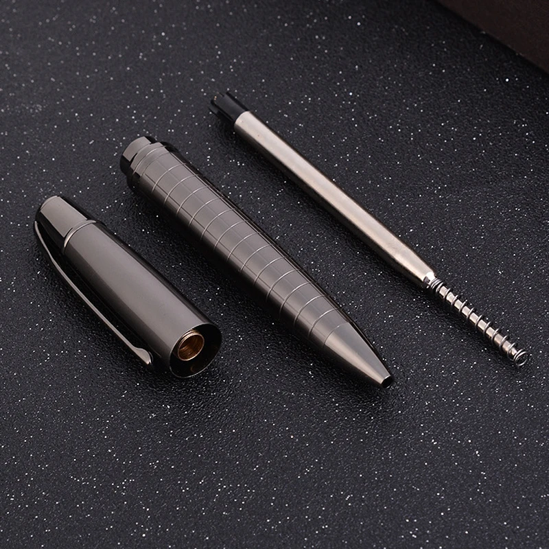

Luxury Heavy Feel Metal Ballpoint Pens School Business Office Signature Roller Pen Writing Ballpen Student Stationery Supplies