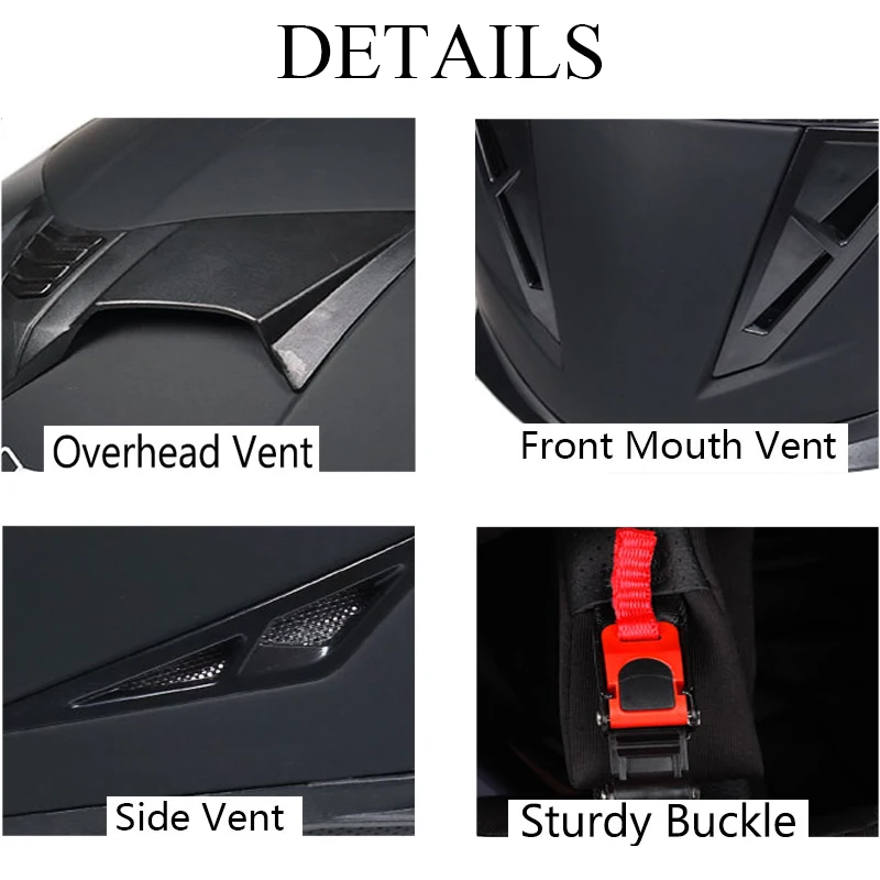 Мотоциклетный шлем мужской теплый на все лицо для езды мотоцикле гоночный из