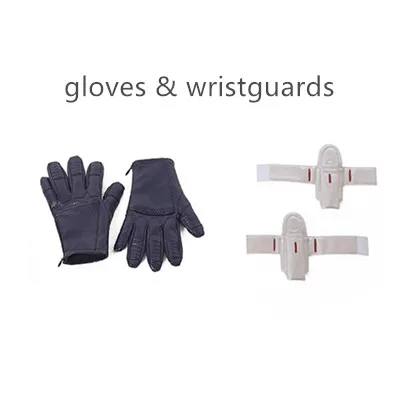 gloves set Manluyunxiao ОСА Косплей Marvel фильм "человек-муравей" и ОСА костюм супергероя на Хэллоуин для женщин карнавальный комбинезон на заказ - Цвет: gloves set