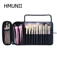 hmunii travel organizer for make up brushes protector makeup tools rolling pouch functional cosmetics case makeup brushes bag