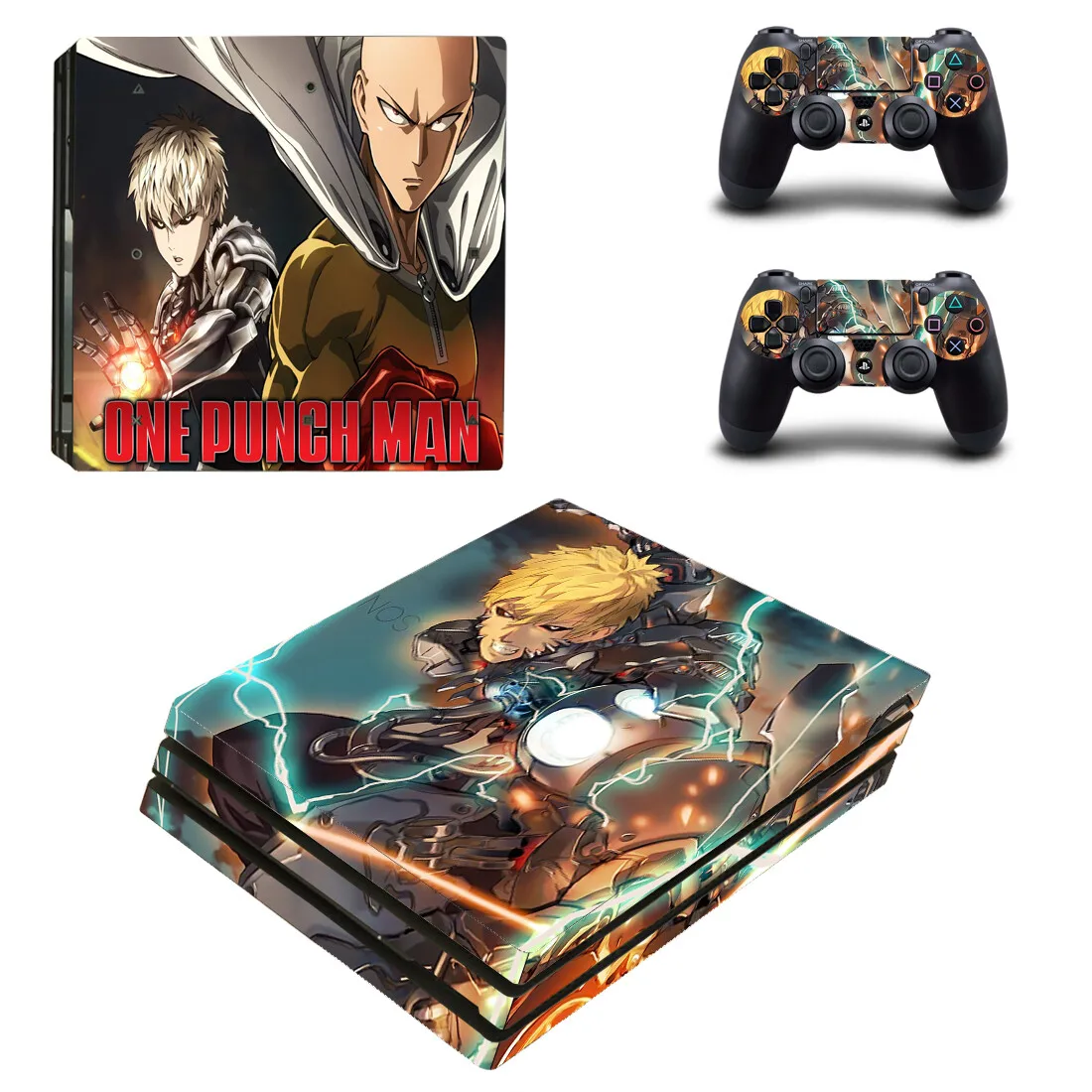 

One Punch Man PS4 Pro Skin Sticker Decals Cover For PlayStation 4 PS4 Pro Console & Controller Skins Vinyl