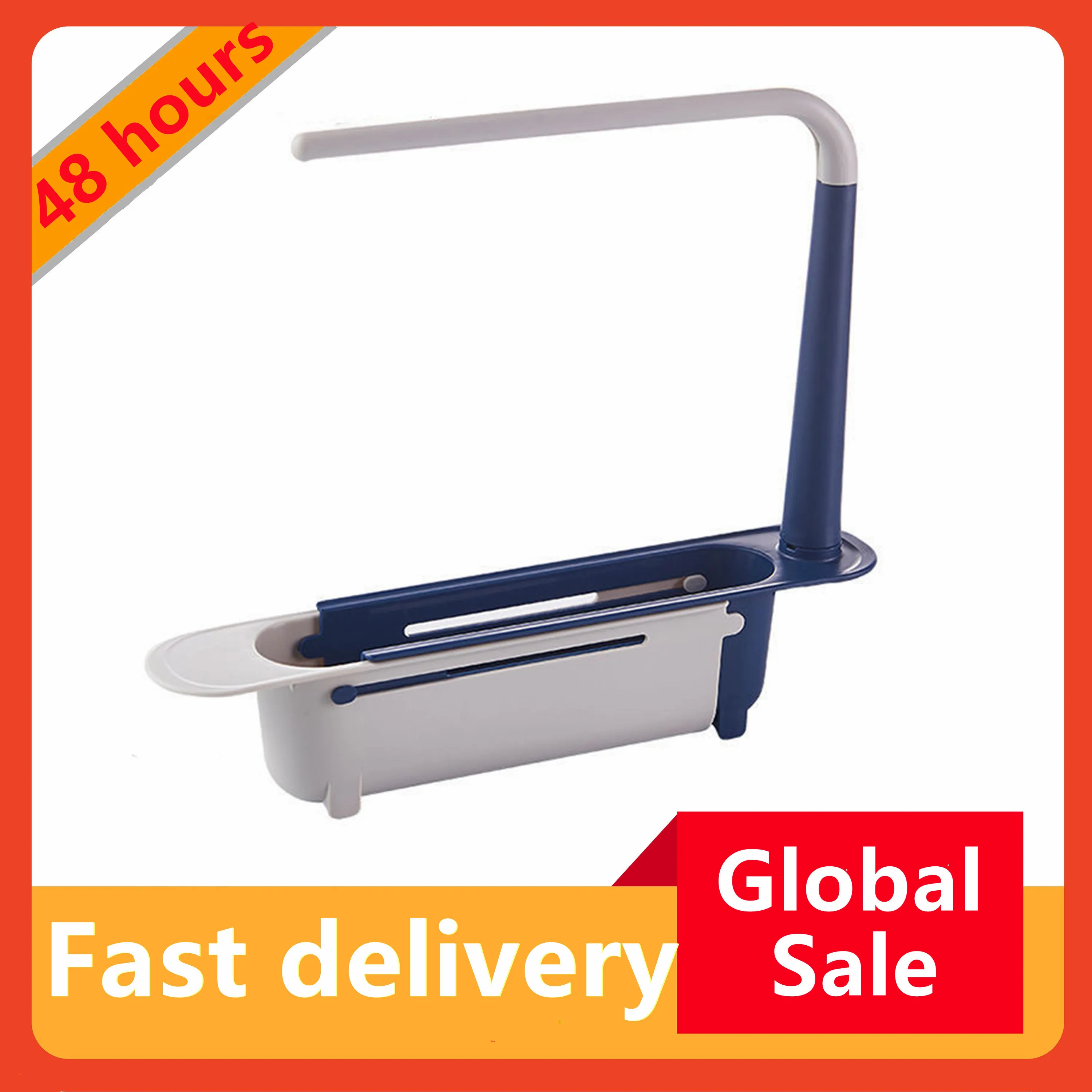 

Adjustable Sink Drain Rack Sponge Storage Faucet Holder Soap Drainer Shelf Basket Organizer Kitchen Bathroom Accessorie Dropship