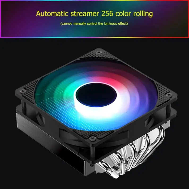 Jonsbo CR-701 12 см красочное освещение cpu вентилятор охлаждения PWM 4Pin 5 тепловых труб тихий компьютер кулер радиатор для Intel/AMD