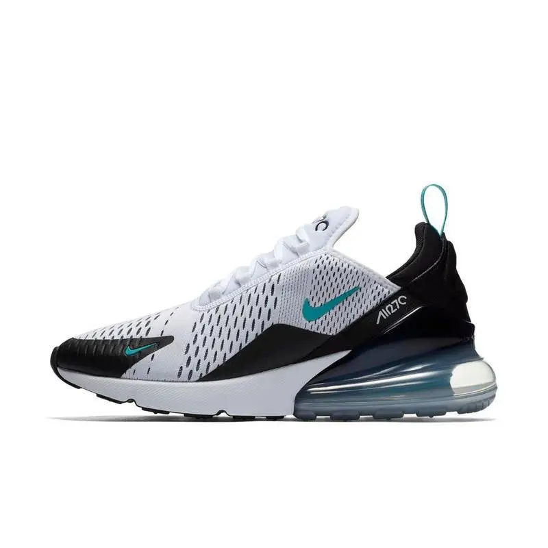 Оригинальные мужские кроссовки для бега Nike Air Max 270, удобные впитывающие Легкие дышащие кроссовки AH8050-110 - Цвет: AH8050-0001