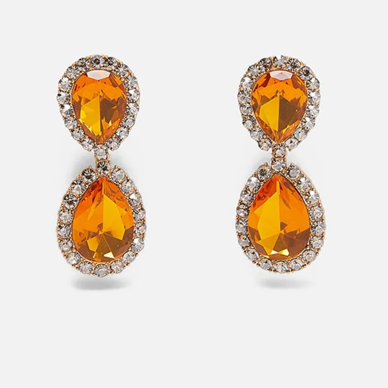 Богемные Эффектные серьги-капли с цветком в виде листьев новые женские модные