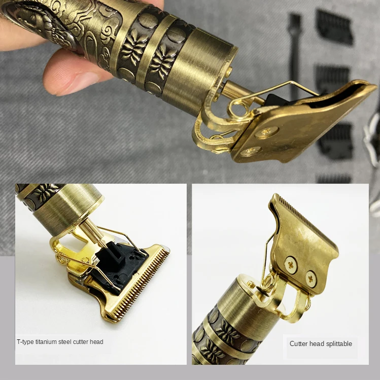 

2020 USB T9 Hair Clipper Professional Electric hair trimmer Barber Shaver Trimmer Beard 0mm Men Hair Cutting Machine for men