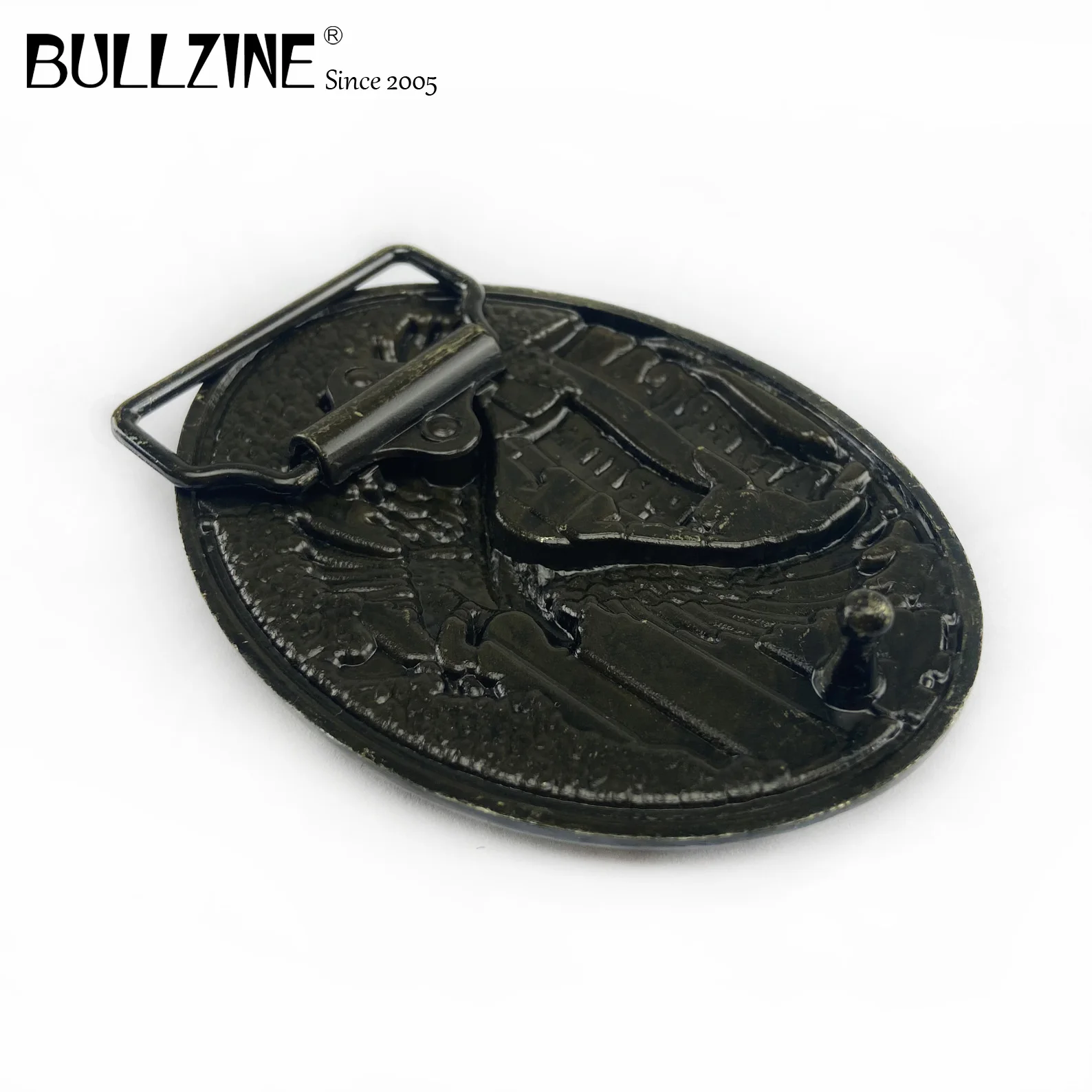 Bullzine Американский Гордость пряжка на ремешке с античная латуневая отделка FP 03339 1