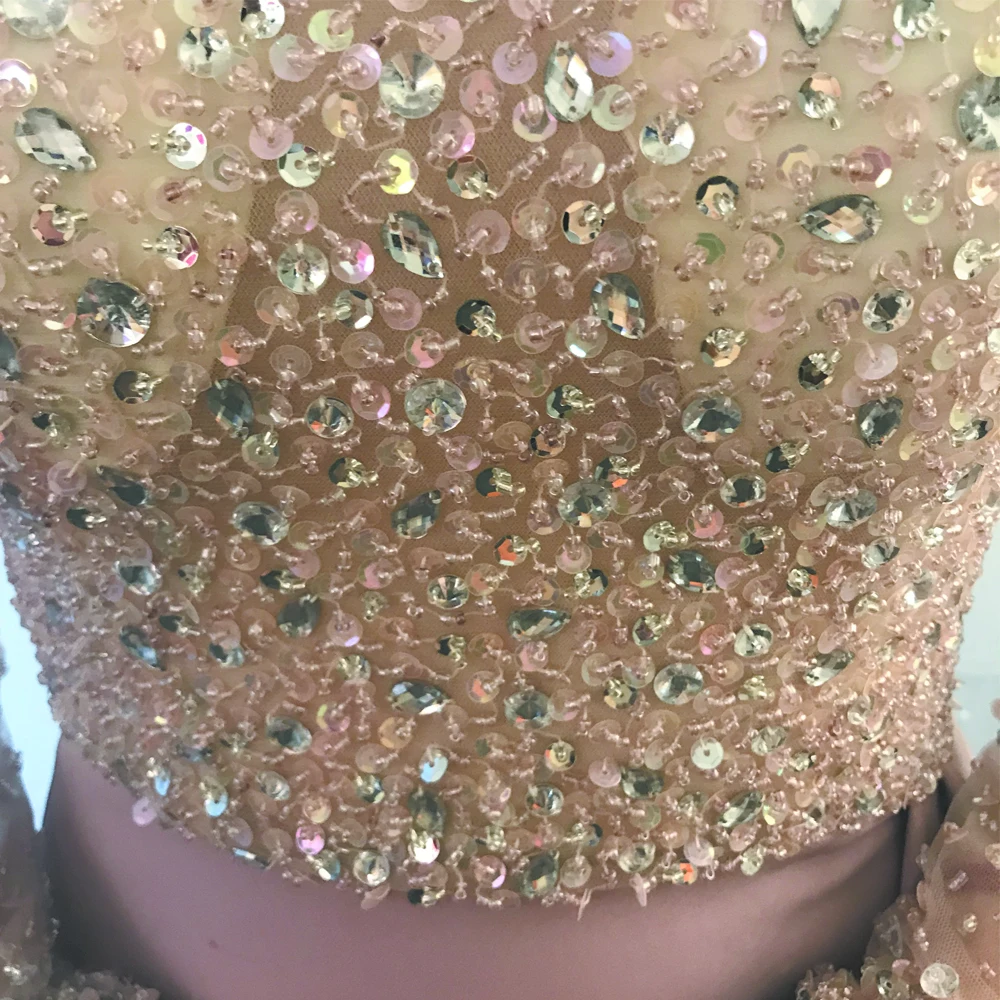 SuperKimJo Vestido Longo Festa с высоким воротом пыльно-розовые вечерние платья длинным