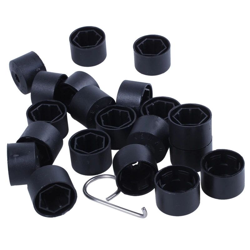 

20 Wheel Nut Bolt Cover Cap 17mm For Volkswagen Golf MK4 Passat Audi Beetle