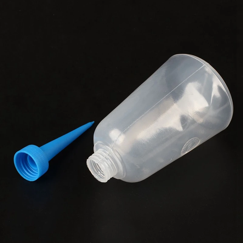 

250ml Clear White Blue Plastic Liquid Glue Applicator Bottle