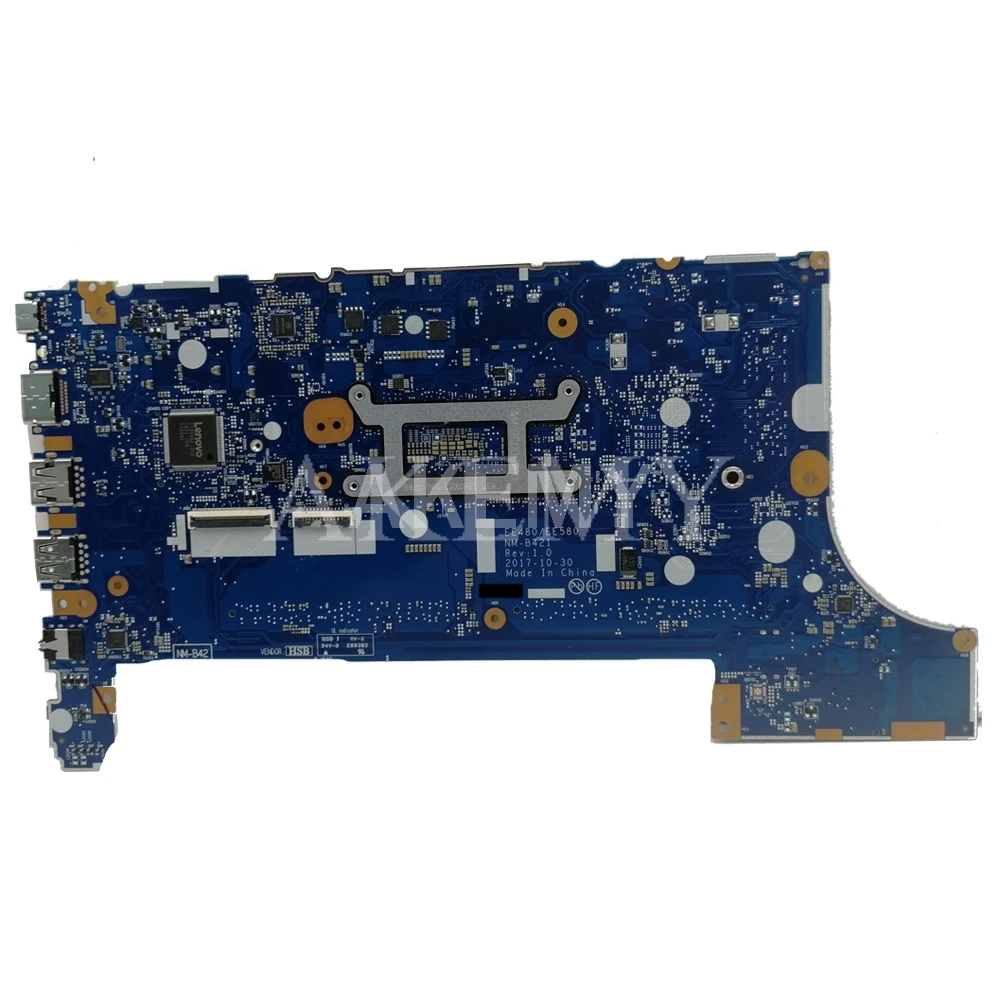 Online E480 E580 Laptop Motherboard Für For Lenovo ThinkPad E580 NM-B421 Original Mainboard I7-8550U CPU 100% Arbeit